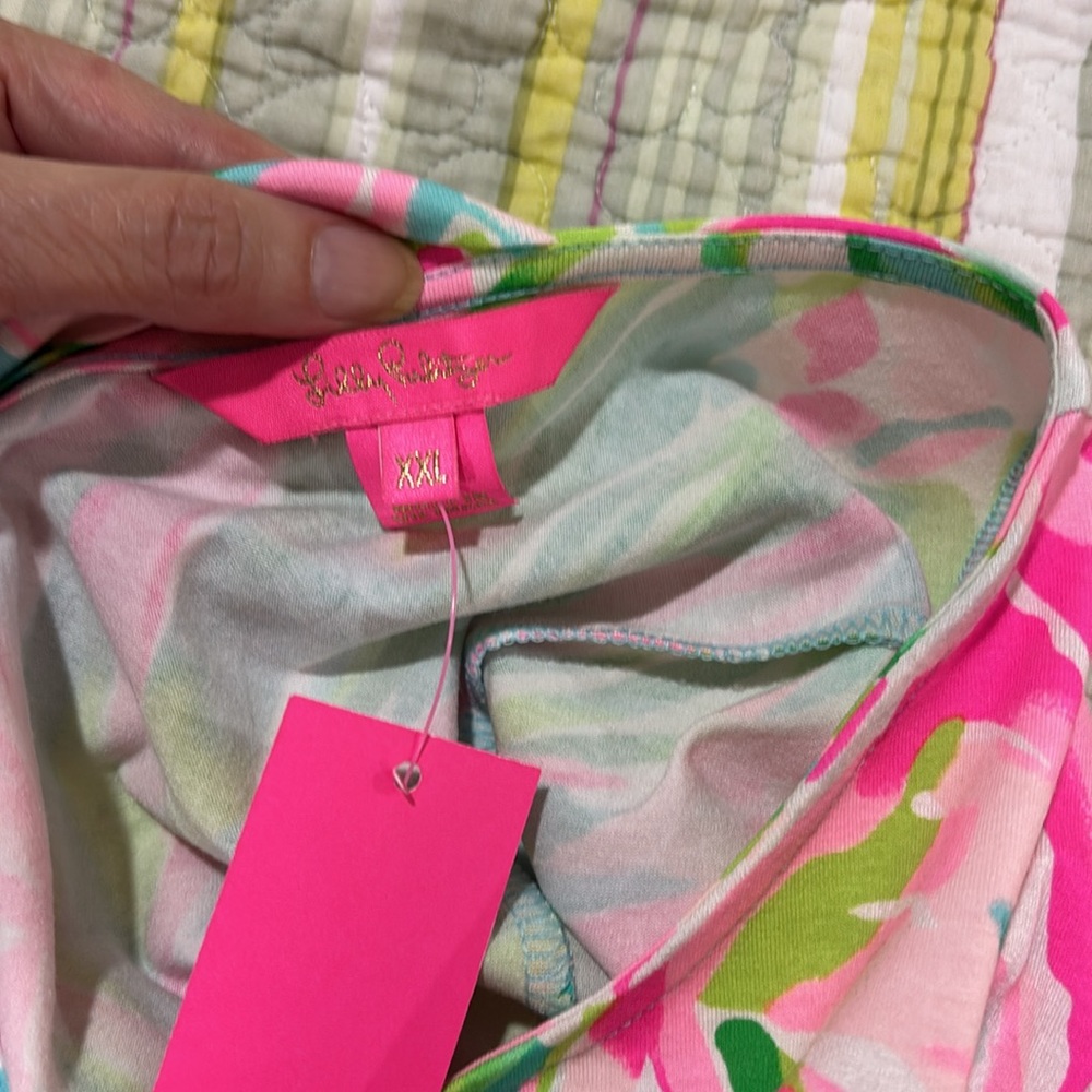 Lilly Pulitzer Tropical Pink and Green Ophelia Dress - Picture 6 of 11
